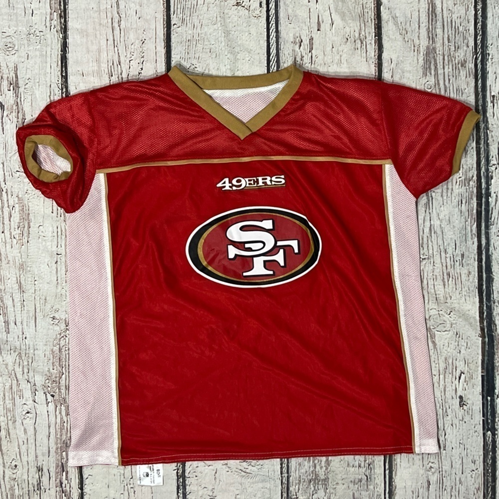 San Francisco 49ers NFL Flag Football Boys Kids Reversible Jersey Youth